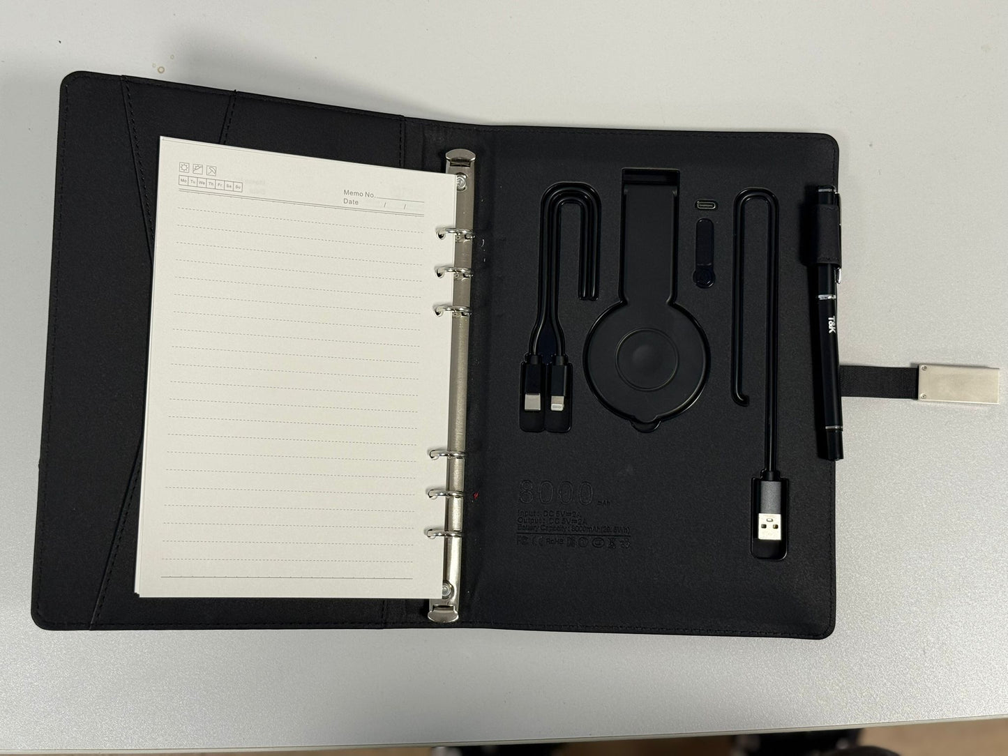 Smart Oplaad Notebook met Powerbank en Draadloze Oplader